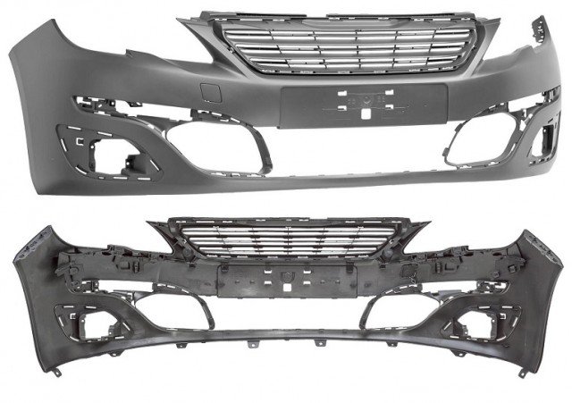 Acessar a peça Para choques  frontal preparado com buracos nevoeiro sem buracos sensores sem buracos lavafarol