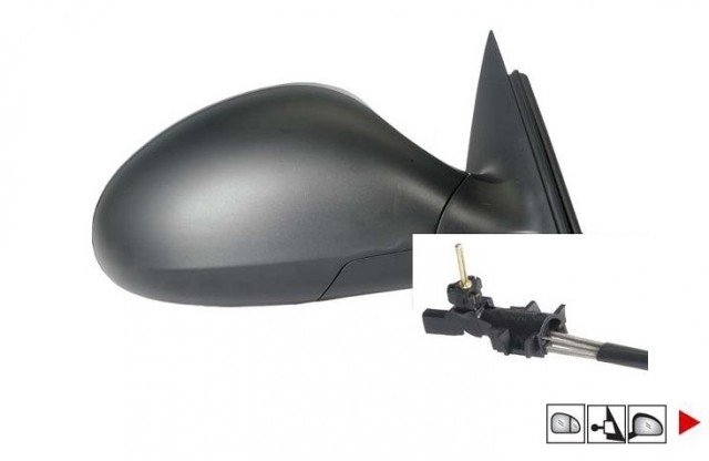 Acessar a peça Espelho direito mecânico, convexo