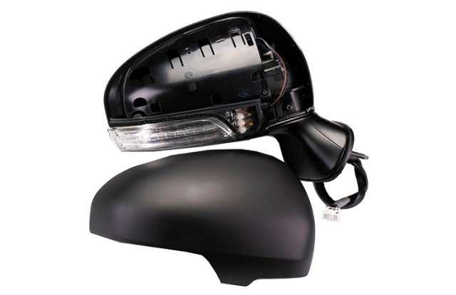 Acessar a peça Espelho direito eletrico, convexo, termico, preparado, com pisca, led, 7 pins