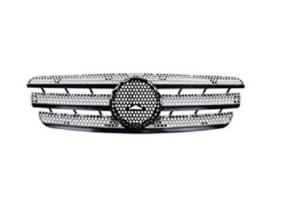 Acessar a peça Grelha frente cinza/lamas pretas