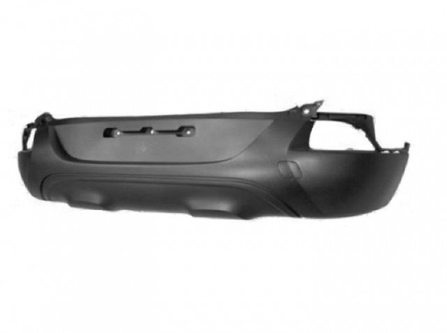 Acessar a peça Para choques traseiro inferiorpreto rugoso com tampa gancho