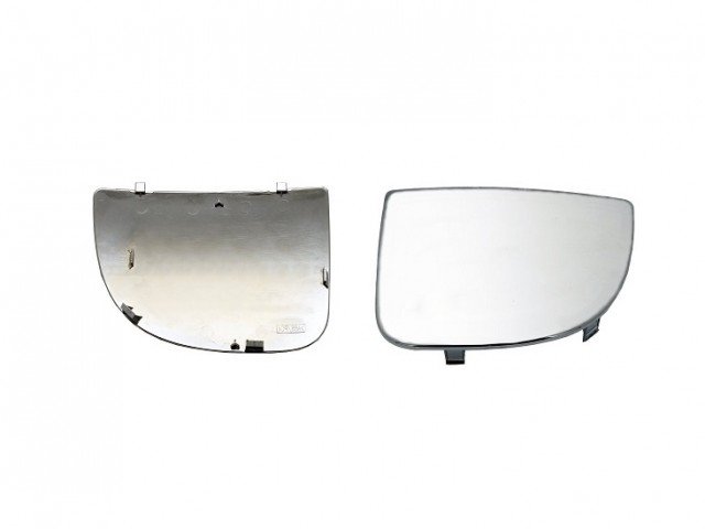Acessar a peça Vidro espelho retrovisor com soporte direito, convexo, com ângulo morto, braço corto