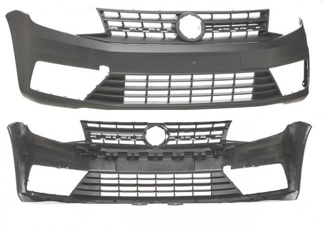 Acessar a peça Para choques frente preto comgrelhas