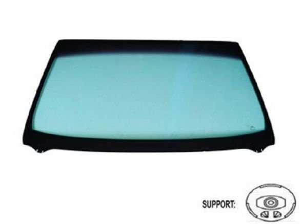 Acessar a peça Para-brisas verde controlo solar serigrafiado base esp. a 14cm friso sup/inf janela