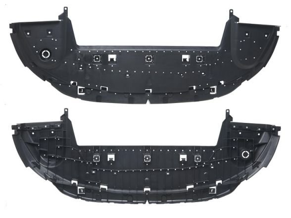 Acessar a peça Bandeja inferior para choques frente