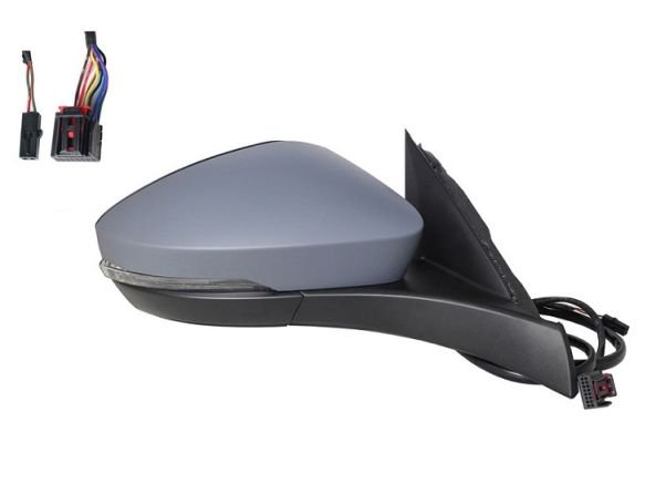 Acessar a peça Retrovisor direito elétrico, aquecido, rebatível, preparado + pisca + cortesia + memória + lateral