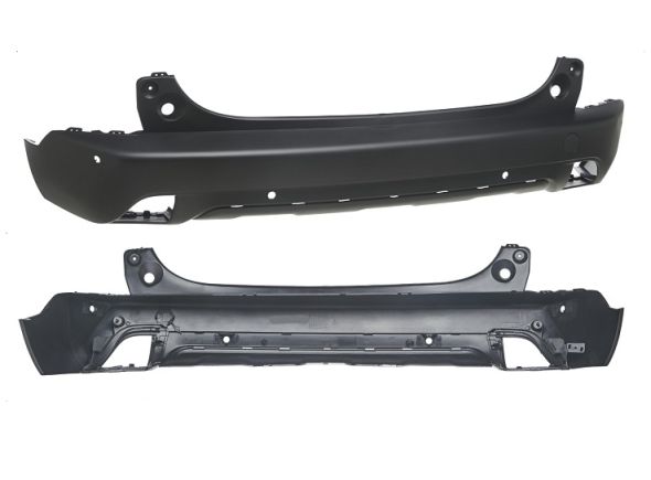 Acessar a peça Para choques traseiro preto rugoso com buraco gancho com buraco friso com buracos sensores