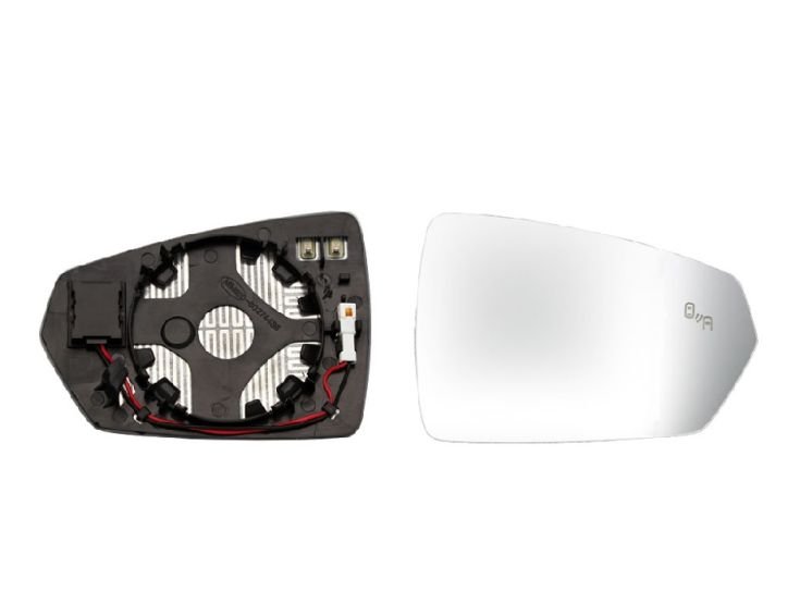 Acessar a peça Vidro + suporte espelho aquecido lado direito