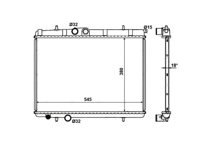 Acessar a peça Radiador 2.0l / 1.9l / 1.6l / 1.4l / 1.1l