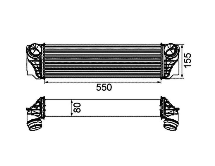 Acessar a peça Resfriador trocador de ar a gasolina 3,0l