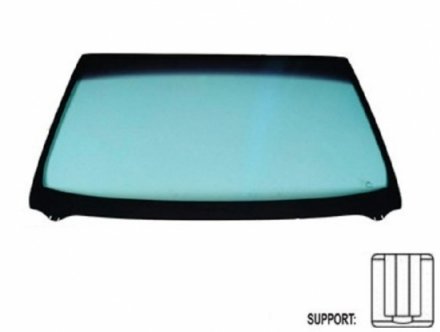 Acessar a peça Para-brisas verde controlo solar serigrafiado base espelho janela