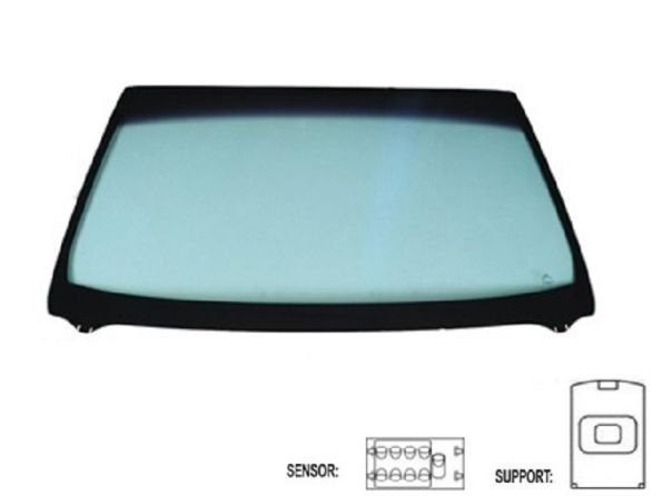 Acessar a peça Para-brisas reflectante serigrafiado base esp. sensor chuva/luz janela 3/5ptas,fam. 2001->