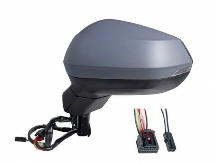 Acessar a peça Esquerda elétrica, espelho preparado aquecido + pisca + assistência lateral [grande angular]