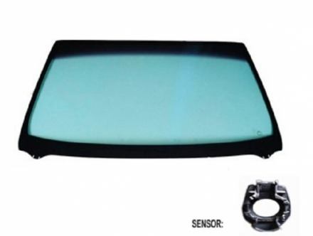 Acessar a peça Para-brisas verde acustico serigrafia mod. sensor chuva friso superior/inferior janela