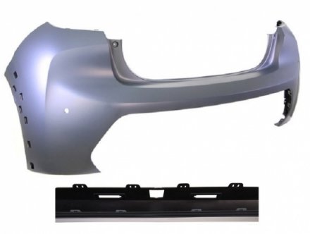 Acessar a peça Para-choque traseiro superior preparado + 2 sensores + câmera gt line