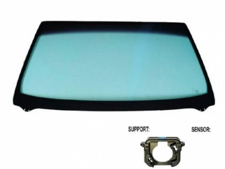 Acessar a peça Para-brisas verde controlo solar serigrafia friso inferior janela