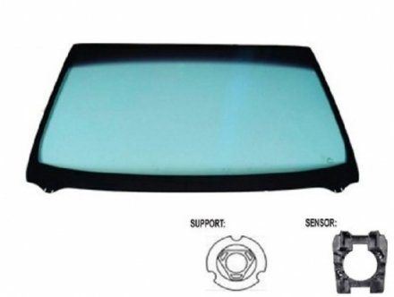 Acessar a peça Para-brisas verde acustico ctrl solar serigr. base esp. sensor chuva/luz friso inf janela