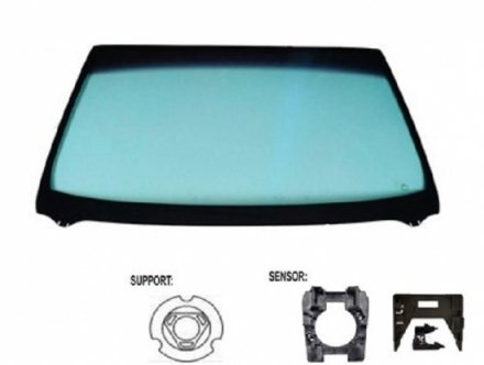 Acessar a peça Para-brisas verde acustico serigrafia base esp. sensor chuvafriso inferior câmara janela