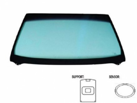 Acessar a peça Para-brisas verde acustico serigrafiado base espelho sensorchuva/luz janela