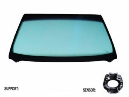 Acessar a peça Para-brisas verde acustico serigrafia mod. sensor chuva friso superior/inferior janela