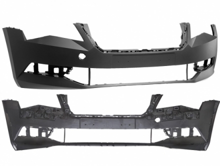 Acessar a peça Para choques frente sem buracos lava-faróis com suporte
