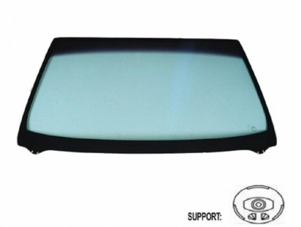 Acessar a peça Para-brisas verde controlo solar serigrafia mod. base esp. friso superior/inferior janela