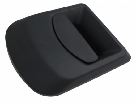 Acessar a peça Puxador porta frente esquerda preta rugosa