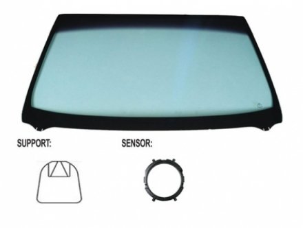 Acessar a peça Para-brisas verde acustico serigrafia sensor chuva/luz frisoinferior janela