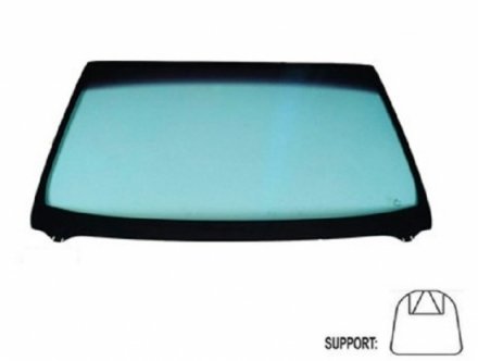 Acessar a peça Para-brisas verde serigrafia modificada base espelho janela