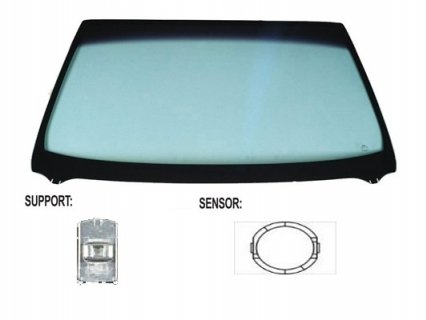 Acessar a peça Para-brisas verde controlo solar serigrafia sensor chuva/luzjanela