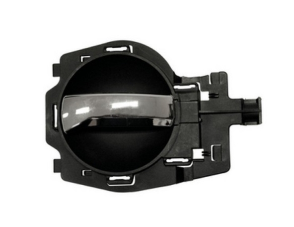 Acessar a peça Pega interior esquerda frente/traseira com alavanca cromada e base cinzenta escura