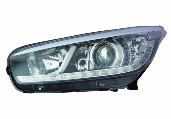 Acessar a peça Farol elétrico esquerdo preto com motor LED H7 + H7 + H7 (até 2013)