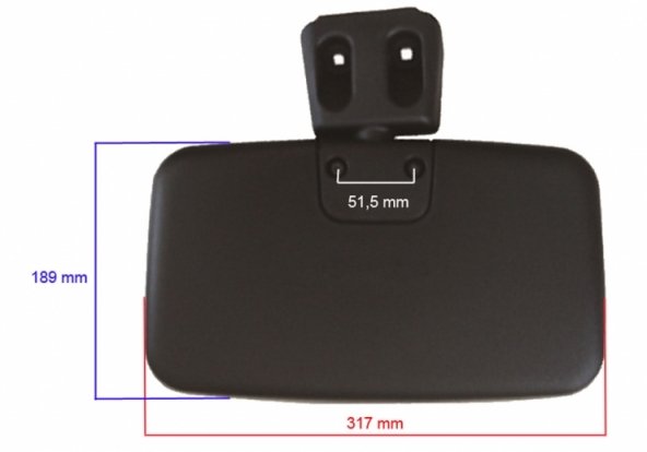 Acessar a peça Espelho de rampa manual convexo reversível (classe V)