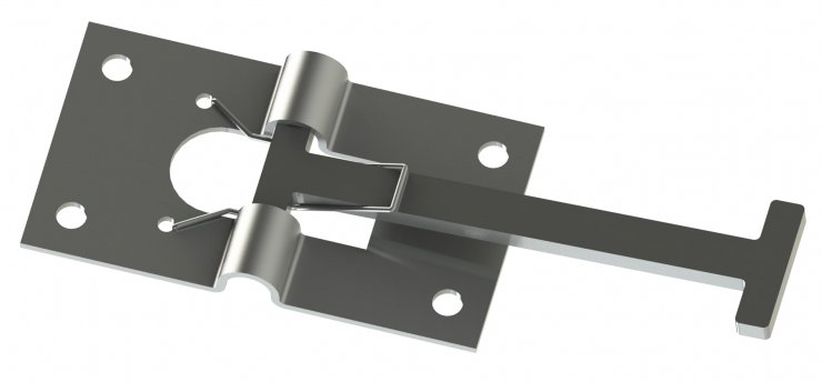 Acessar a peça Imobilisador porta macho 80x45 (aço zincado)