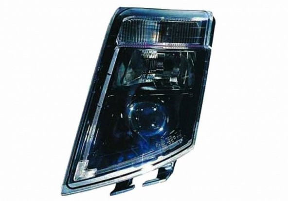 Acessar a peça Farol esquerdo com farol de circulação diurna, preto, Xénon e LED H7 + D2S