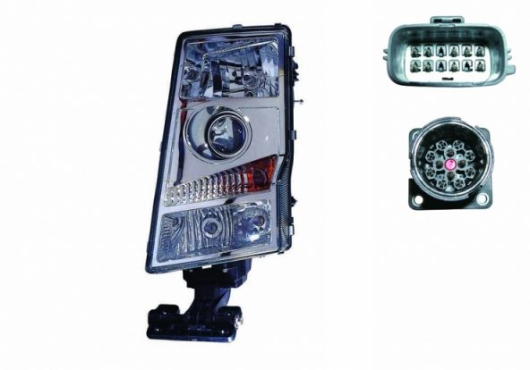 Acessar a peça Farol esquerdo elétrico H7 + H7 + H7 + H7 (2 conectores)