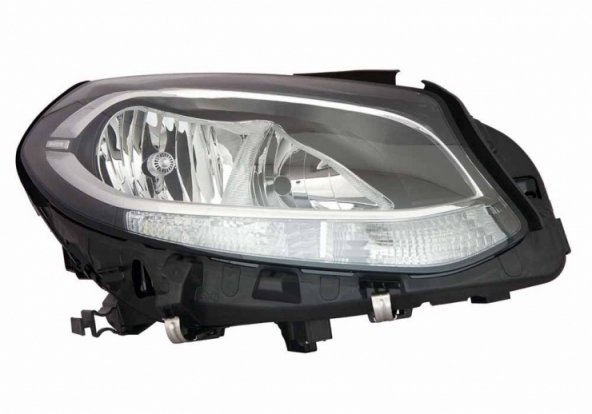 Acessar a peça Farol elétrico direito preto LED H7 + H7 (Motor)