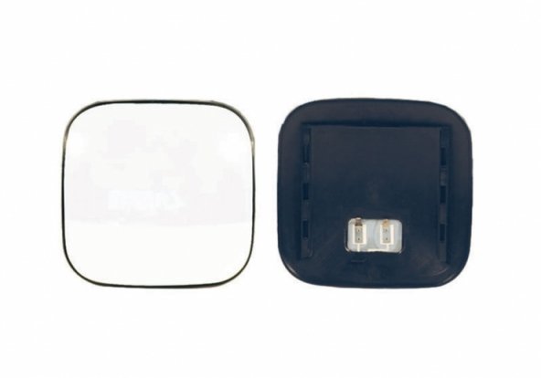 Acessar a peça Vidro + suporte direito, convexo, térmico, 24V (classe IV)