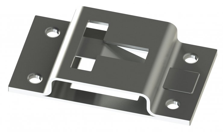 Acessar a peça Imobilisador de porta fêmea 80x45 (aço zincado)