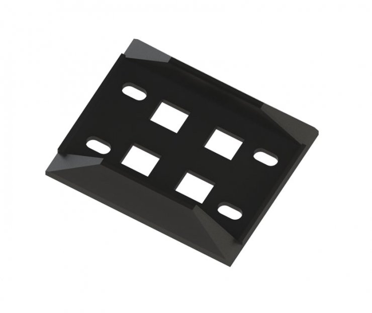 Acessar a peça Base de porta plástico 65x40