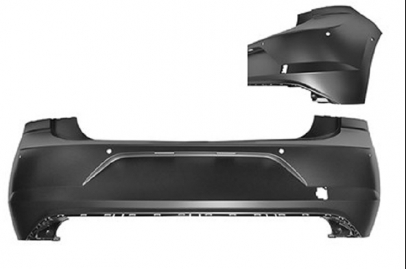 Acessar a peça Para-choque traseiro com primer 6 sensores