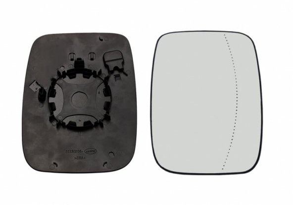 Acessar a peça Vidro + suporte do espelho retrovisor direito, asférico