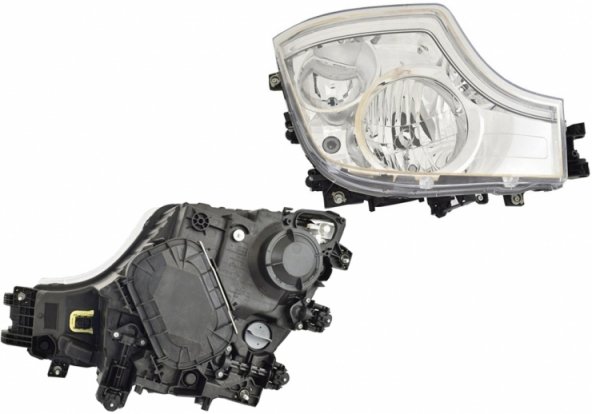 Acessar a peça Farol manual direito, LED, H1+H7