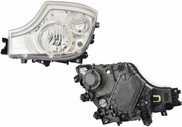 Acessar a peça Farol manual esquerdo, LED, H1+H7