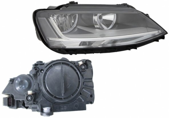 Acessar a peça Farol elétrico direito, LED, H7+H7 (motor)