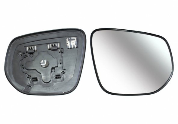 Acessar a peça Vidro + suporte do espelho retrovisor direito, convexo, aquecível