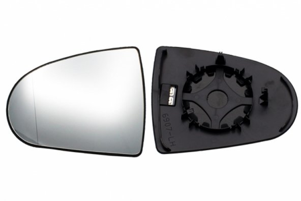 Acessar a peça Vidro + suporte do espelho retrovisor esquerdo, asférico, aquecido