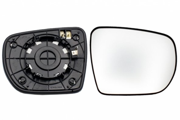 Acessar a peça Vidro + suporte do espelho retrovisor direito, convexo, aquecido