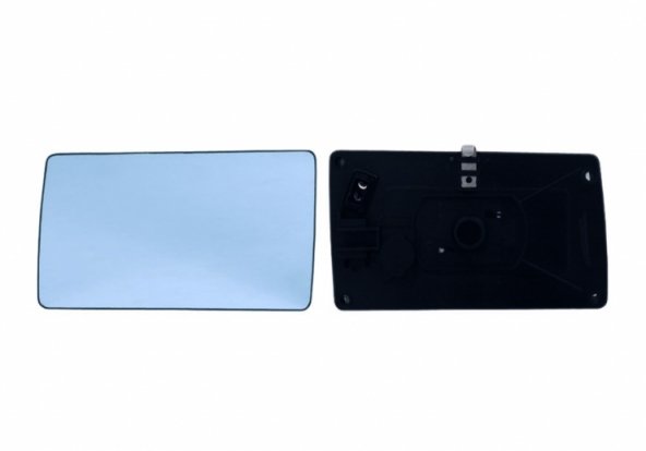 Acessar a peça Vidro + suporte do espelho retrovisor esquerdo, plano, azul, aquecido