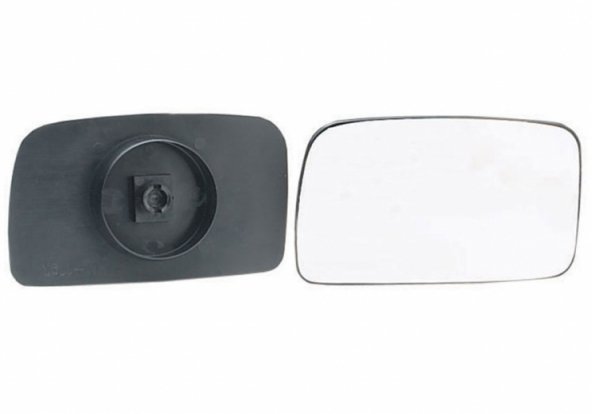 Acessar a peça Vidro + suporte para espelho retrovisor direito, manual, convexo